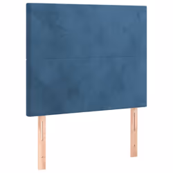vidaXL Testiera 2 pz Blu scuro 90x5x78/88 cm in Velluto - Vista aggiuntiva 2