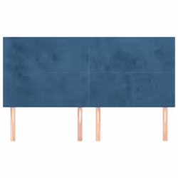 Testiera 4 pz Blu scuro 90x5x78/88 cm in Vellutocod mxl 97621 - Vista aggiuntiva 3