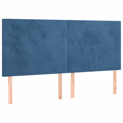 VidaXL 3116122, Blu scuro, Poliestere, Legno, 2000 mm, 118 cm, 128 cm, 50 mm