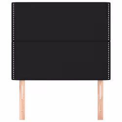 vidaXL Testiera 2 pz Nera 90x5x78/88 cm in Tessuto - Vista aggiuntiva 3