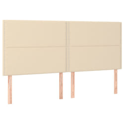 VidaXL 3116219 testiera e pedana Crema