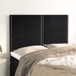 VidaXL 3116242 testiera e pedana Nero