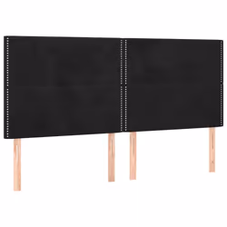 VidaXL 3116260, Nero, Poliestere, Legno, 2000 mm, 118 cm, 128 cm, 50 mm