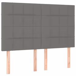 vidaXL Testiere 4 pz Grigio Scuro 72x5x78/88 cm in Tessuto - Vista aggiuntiva 2