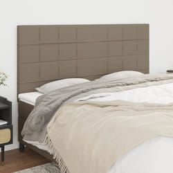 vidaXL Testiere 4 pz Tortora 80x5x78/88 cm in Tessuto