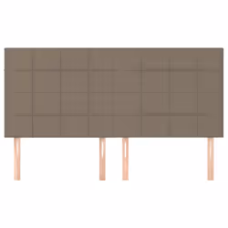 vidaXL Testiere 4 pz Tortora 80x5x78/88 cm in Tessuto - Vista aggiuntiva 3