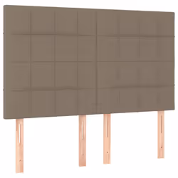 VidaXL 3116350, Grigio talpa, Poliestere, Legno, 1800 mm, 118 cm, 128 cm, 50 mm