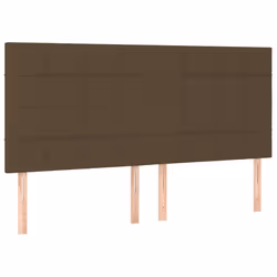 VidaXL 3116357, Marrone scuro, Poliestere, Legno, 2000 mm, 118 cm, 128 cm, 50 mm