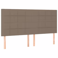 VidaXL 3116358, Grigio talpa, Poliestere, Legno, 2000 mm, 118 cm, 128 cm, 50 mm