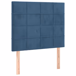 vidaXL Testiera 2 pz Blu scuro 90x5x78/88 cm in Velluto - Vista aggiuntiva 2