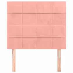 Testiera 2 pz Rosa 90x5x78/88 cm in Vellutocod mxl 121542