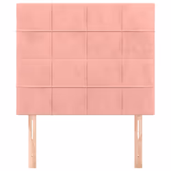 vidaXL Testiere 2 pz Rosa 100x5x78/88 cm in Velluto - Vista aggiuntiva 3