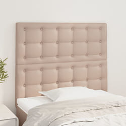 vidaXL Testiere 2 pz Cappuccino 80x5x78/88 cm in Similpelle