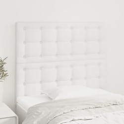 2 pz Testiera per Letto, Schienale del letto Bianca 90x5x78/88 cm in Similpelle Vidaxl