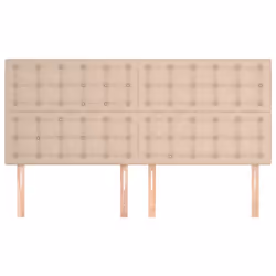 vidaXL Testiere 4 pz Cappuccino 80x5x78/88 cm in Similpelle - Vista aggiuntiva 3