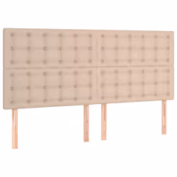 VidaXL 3116445, Cappuccino, Cotone, Poliestere, Cloruro di polivinile (PVC), 2000 mm, 118 cm, 128 cm, 50 mm
