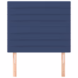vidaXL Testiera 2 pz Blu 100x5x78/88 cm in Tessuto - Vista aggiuntiva 3