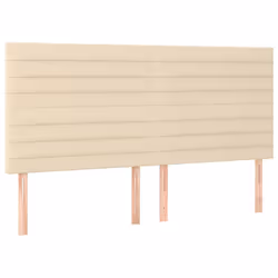 VidaXL 3116491, Crema, Poliestere, Legno, 1800 mm, 118 cm, 128 cm, 50 mm