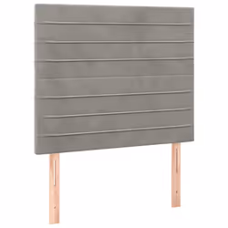 VidaXL 3116508, Grigio chiaro, Poliestere, Legno, 900 mm, 118 cm, 128 cm, 50 mm