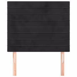 vidaXL Testiera 2 pz Nera 90x5x78/88 cm in Velluto - Vista aggiuntiva 3