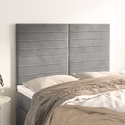 VidaXL 3116526 testiera e pedana Grigio chiaro