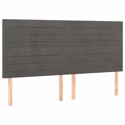 VidaXL 3116539, Grigio scuro, Poliestere, Legno, 2000 mm, 118 cm, 128 cm, 50 mm
