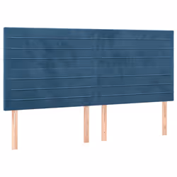 VidaXL 3116542, Blu scuro, Poliestere, Legno, 2000 mm, 118 cm, 128 cm, 50 mm