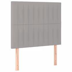 VidaXL 3116544, Grigio chiaro, Poliestere, Legno, 800 mm, 118 cm, 128 cm, 50 mm