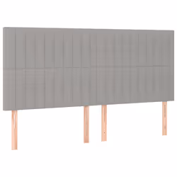 VidaXL 3116584, Grigio chiaro, Poliestere, Legno, 1800 mm, 118 cm, 128 cm, 50 mm