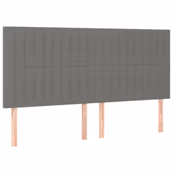 VidaXL 3116593, Grigio scuro, Poliestere, Legno, 2000 mm, 118 cm, 128 cm, 50 mm