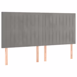 VidaXL 3116630, Grigio chiaro, Poliestere, Legno, 1800 mm, 118 cm, 128 cm, 50 mm