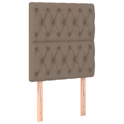VidaXL 3116654, Grigio talpa, Poliestere, Legno, 900 mm, 118 cm, 128 cm, 70 mm