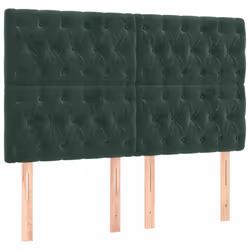 Testiere 4 pz Verde Scuro 72x7x78/88 cm in Vellutocod mxl 121554 - Vista aggiuntiva 2