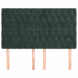 Testiere 4 pz Verde Scuro 72x7x78/88 cm in Vellutocod mxl 121554 - Vista aggiuntiva 3