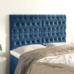 Testiere 4 pz Blu Scuro 72x7x78/88 cm in Vellutocod mxl 97642