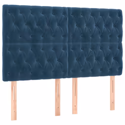 Testiere 4 pz Blu Scuro 72x7x78/88 cm in Vellutocod mxl 97642 - Vista aggiuntiva 2