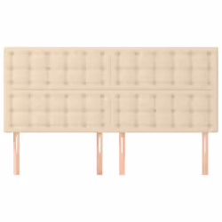 Testiera 4 pz Crema 80x5x78/88 cm in Tessutocod mxl 73645 - Vista aggiuntiva 3