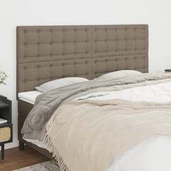 vidaXL Testiera 4 pz Tortora 90x5x78/88 cm in Tessuto
