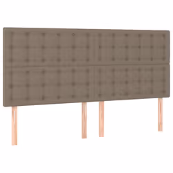 vidaXL Testiera 4 pz Tortora 90x5x78/88 cm in Tessuto - Vista aggiuntiva 2