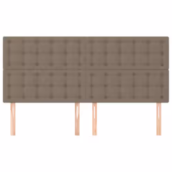 vidaXL Testiera 4 pz Tortora 100x5x78/88 cm in Tessuto - Vista aggiuntiva 3