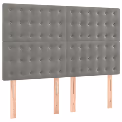 VidaXL 3116796, Grigio chiaro, Poliestere, Legno, 800 mm, 118 cm, 128 cm, 50 mm