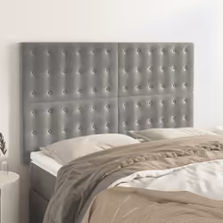 VidaXL 3116796 testiera e pedana Grigio chiaro