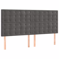 VidaXL 3116797, Grigio scuro, Poliestere, Legno, 800 mm, 118 cm, 128 cm, 50 mm