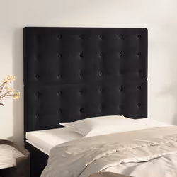 VidaXL 3116798 testiera e pedana Nero