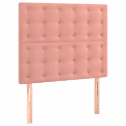 vidaXL Testiera 2 pz Rosa 80x5x78/88 cm in Velluto - Vista aggiuntiva 2
