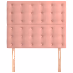 vidaXL Testiera 2 pz Rosa 80x5x78/88 cm in Velluto - Vista aggiuntiva 3