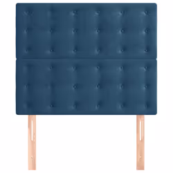 Testiere 2 pz Blu Scuro 100x5x78/88 cm in Vellutocod mxl 73651 - Vista aggiuntiva 3
