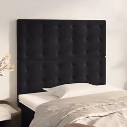 VidaXL 3116816 testiera e pedana Nero