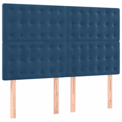 Testiere 4 pz Blu Scuro 72x5x78/88 cm in Vellutocod mxl 97653 - Vista aggiuntiva 2