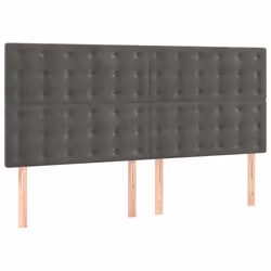 VidaXL 3116827, Grigio scuro, Poliestere, Legno, 1800 mm, 118 cm, 128 cm, 50 mm